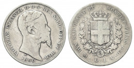REGNO DI SARDEGNA
Vittorio Emanuele II, 1849-1861.
Lira 1860 Milano.
Ag
Dr. Testa del sovrano rivolta a d.
Rv. Stemma sabaudo crociato sormontato...