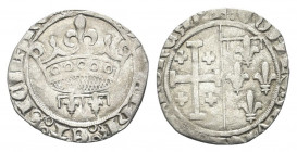 FRANCIA
Louis II d’Angiò Valois (conte di Provenza e Re di Napoli), 1417-1427.
Provenza. Tarascon.
Ag gr. 1,67
Dr. LVDOV IHR ET SICIL REX. Corona....