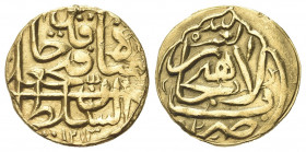 ISLAM-QAJAR
Fath Alì Shah, 1797-1834.
Toman AH 1213 (1798-99), Lahijan.
Au gr. 6,03
Dr. Iscrizione araba su quattro righe.
Rv. Iscrizione araba s...