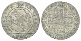 SVIZZERA
Cantone di Berna.
Batzen 1826.
Mi gr. 2,63
Dr. CANTON BERN. Stemma di Berna.
Rv. DIE CONCORDIER CANTONE DER SCHWEIZ. Croce; al centro, C...