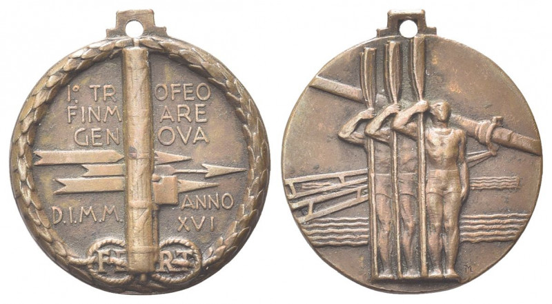 GENOVA
Ventennio Fascista, dal 1923 al 1943.
Medaglia 1938 a. XVI.
Æ gr. 9,84...