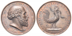 NAPOLI
Durante Ferdinando II di Borbone, 1830-1859.
Medaglia 1832 opus Vincenzo Catenacci e Achille Arnaud.
Æ gr. 43,45 mm. 40,8
Dr. ALCMEON QVI D...