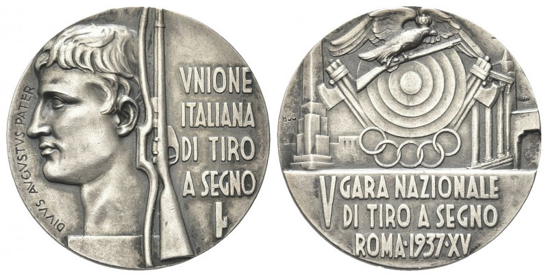 ROMA
Ventennio Fascista, dal 1923 al 1943.
Medaglia 1937 a. XV.
Ag gr. 36,22 ...