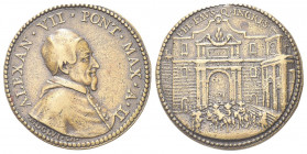 ROMA
Alessandro VII (Fabio Chigi), 1655-1667.
Medaglia 1656 a. II opus G. Morone.
Æ gr. 13,96 mm. 34.
Dr. ALEXAN VII PONT MAX A II. Busto a d., co...