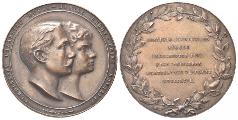 GERMANIA
Bayern. Ludwig III, 1913-1918.
Medaglia 1897.
Æ gr. 114,08 mm. 65,8...