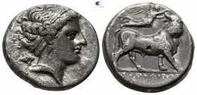 Campania. Neapolis 320-300 BC. Didrachm AR