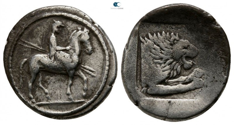 Kings of Macedon. Aigai. Perdikkas II 451-413 BC. 
Tetrobol AR

14mm., 2,24g....