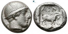 Thrace. Ainos 473-471 BC. Drachm AR