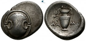 Boeotia. Thebes. ΔΑΜΩ-, magistrate circa 392 BC. Stater AR