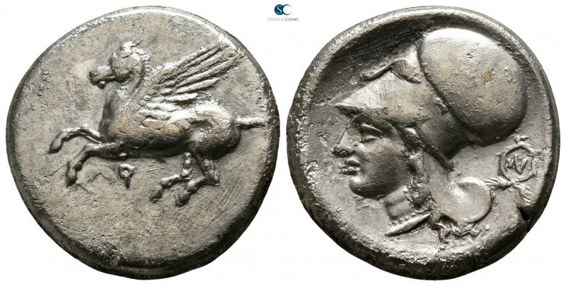 Corinthia. Corinth circa 375-300 BC. 
Stater AR

19mm., 8,35g.

Pegasos fly...