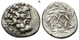 Achaia. Achaian League. Megalopolis 167-146 BC. Hemidrachm AR