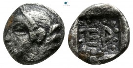 Arkadia. Heraia 500-495 BC. Obol AR