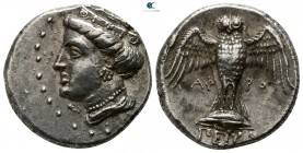 Pontos. Amisos as Peiraieos. ΑΦΡΟ-. magistrate circa 400-300 BC. Siglos-Drachm AR