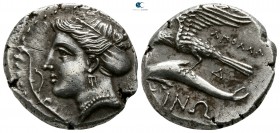 Paphlagonia. Sinope. ΑΠΟΛΛΩ- (Apollo-), magistrate 330-300 BC. Drachm AR