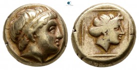 Lesbos. Mytilene 377-326 BC. Hekte EL