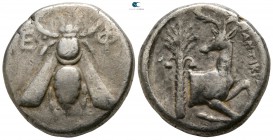 Ionia. Ephesos . ΜΑΝΤΙΚΡΑΤΗΣ (Mantikrates), magistrate circa 390-325 BC. Tetradrachm AR