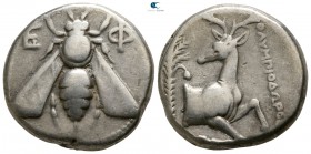 Ionia. Ephesos . ΟΛΥΜΠΙΟΔΩΡΟΣ, magistrate 350-340 BC. Tetradrachm AR