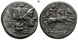 Spurius Afranius. 150 BC. Rome. Denarius AR