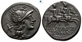 C. Junius C.f.  149 BC. Rome. Denarius AR