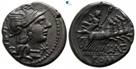L. Antestius Gragulus. 136 BC. Rome. Denarius AR