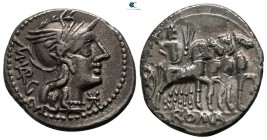M. Vargunteius 130 BC. Rome. Denarius AR