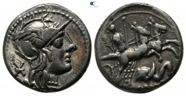 L. Caecilius Metellus Diadematus 128 BC. Rome. Denarius AR