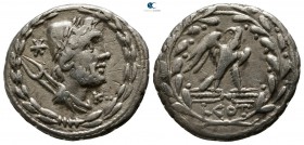 L. Aurelius Cotta 105 BC. Rome. Denarius AR
