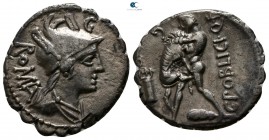 C. Poblicius Qf 80 BC. Rome. Denarius AR