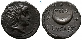 L. Lucretius Trio. 74 BC. Rome. Denarius AR