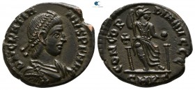 Gratian AD 375-383. Cyzicus. Follis Æ