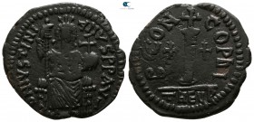 Justinian I. AD 527-565. Theoupolis (Antioch). Decanummium Æ