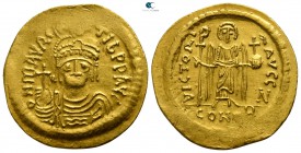 Maurice Tiberius. AD 582-602. Constantinople. Solidus AV