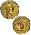 249-251. Herenia Etruscila. Roma. Áureo. Au. 4,17 g. Bella. Brillo original. RARA y más así. EBC. Est.6500.