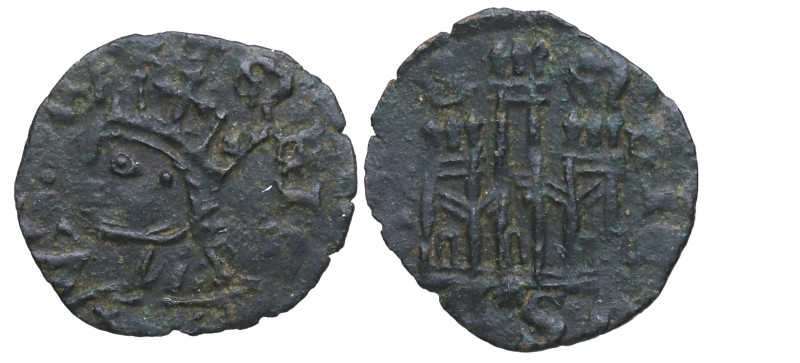 1390-1406. Enrique III (1390-1406). Coruña. Cornado. Núñez 222.4; AB:487. Var.(C...