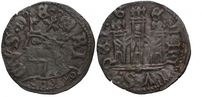 1390-1406. Enrique III (1390-1406). Coruña. Cornado. Núñez 222.4; AB:487. Var.(C...