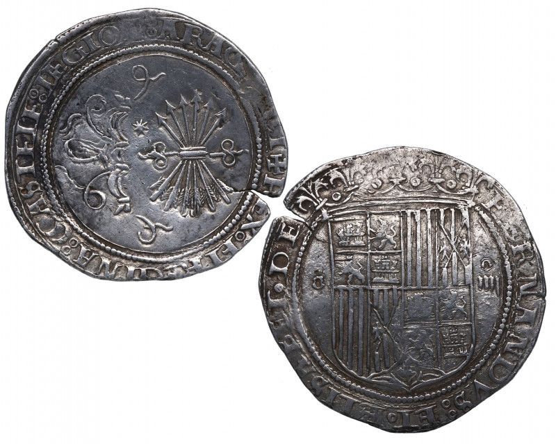 1469-1504. Reyes Católicos (1469-1504). Sevilla. 4 reales. A&C 22. Ag. 13,56 g. ...
