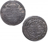 1617. Felipe III (1598-1621). Segovia. 8 Reales. A. A&C 948. Ag. 27,63 g. Muy bella. Brillo original. Rara así. EBC+. Est.3000.