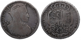 1689. Carlos II (1665-1700). Sicilia. 50 Granas. 11,80 g. BC+. Est.50.