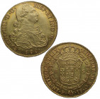 1808. Carlos IV (1788-1808). Popayán. 8 escudos. JF. A&C 1690. Au. 27,09 g. Muy bella. Brillo original. Escasa así. SC- / EBC+. Est.2500.