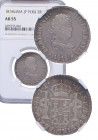 1818. Fernando VII (1808-1833). Lima. 2 Reales. JP. A&C 818. Encapsulada en NGC AU 55. EBC+. Est.200.