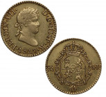 1817. Fernando VII (1808-1833). Madrid. 1/2 escudo. A&C 1486. Au. 1,70 g. Atractiva. EBC- / MBC+. Est.250.