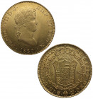 1820. Fernando VII (1808-1833). Madrid. 8 escudos. GJ. Au. 27,02 g. Muy bella. Brillo original. Escasa así. EBC+. Est.2100.