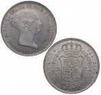 1850. Isabel II (1833-1868). Madrid. 20 reales. CL. A&C 591. RARA y más así. SC-. Est.1800.