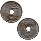 1949*52. Franco (1939-1975). 50 céntimos. A&C 23. Ni. SC. Est.80.