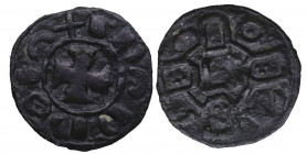 1279-1325. Dinís I Portugal . Dinero. Ve. 0,91 g. MBC+. Est.40.