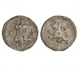 LIMA. Carlos IV (1788 - 1808). 1806. 1/4 real. (Cal.1390). (AC.117). Plata. Oxido. 
MBC