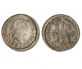 SANTIAGO. Carlos IV (1788 - 1808). 1792. 1/4 real. (Cal.1449). (AC.185). Plata. Busto Carlos III. Ordinal IIII. 
MBC