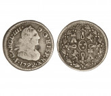 SANTIAGO. Carlos IV (1788 - 1808). 1792. 1/4 real. (Cal.1450). (AC.186). Plata. Busto Carlos IIII.
BC+