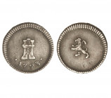 SANTIAGO. Carlos IV (1788 - 1808). 1793. 1/4 real. Sin marca de ceca (Cal.1427).(AC.188) Plata. Este tipo de pieza se atribuía a la ceca de la Rioxa (...