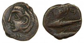 Gades - Agadir (Cádiz). Semis. Siglos II-I aC. ACIP 688. 3,26 gr.
MBC